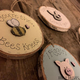 Handmade Wooden Log Slice - Some Bunny Loves You 10828