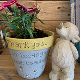 Personalised Plant Pot - Bees & Daisies 10008