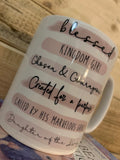 Highlights Personalised 10oz Mug - Scripture Wording Pink 10703