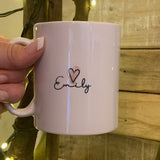 Highlights Personalised 10oz Mug - Scripture Wording Pink 10703