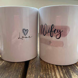 Highlights 10oz Mug Set - Hubby / Wifey 10704