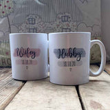 Highlights Personalised 10oz Mug Set - Hubby / Wifey 10705