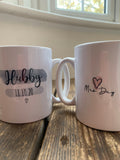 Highlights Personalised 10oz Mug Set - Hubby / Wifey 10705