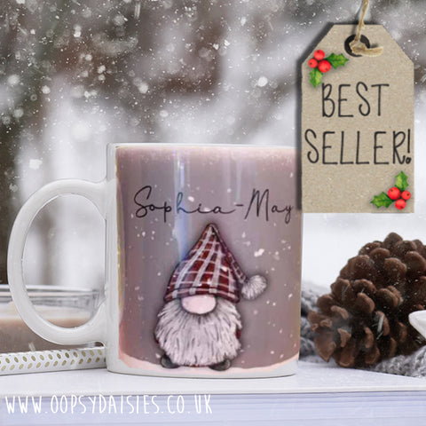 Gnome Snowy 10oz Mug - Issac Gnome Personalised 10708