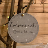 Personalised Layered Bauble - Nativity 10752