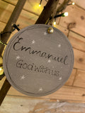 Personalised Layered Bauble - Nativity 10752