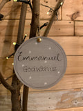 Personalised Layered Bauble - Nativity 10752