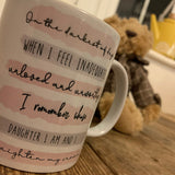 Highlights Mug - Whose Daughter I Am Pink/Grey 10810