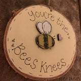 Handmade Wooden Log Slice - Bees Knees 10832