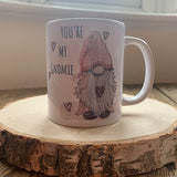 Gnome Mug - Pink You're my Gnomie Personalised 10859