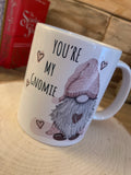 Gnome Mug - Pink You're my Gnomie Personalised 10859