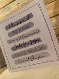 Highlights Card - Scripture Wording Blue/Grey 11026