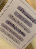 Highlights Card - Scripture Wording Blue/Grey 11026