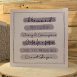 Highlights Card - Scripture Wording Blue/Grey 11026