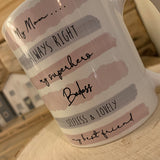 Highlights Mug Pink/Grey - My Mom 11029