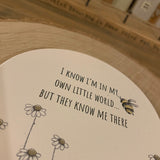 Handmade Ceramic Bees & Daisies Coaster - Own Little World 11033