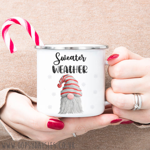 Gnome Enamel Mug - Sweater Weather 12157