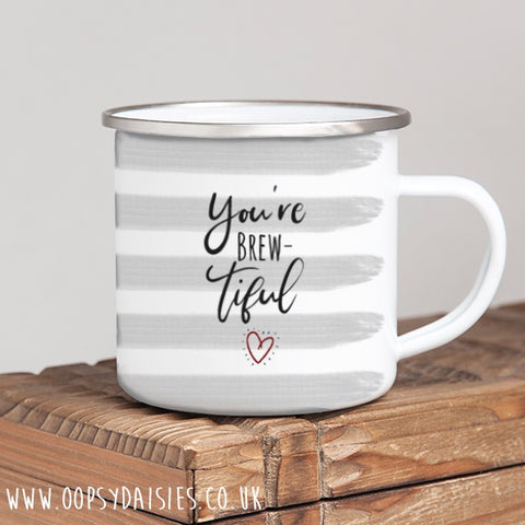 Highlights Enamel Mug - Brew-tiful 12161