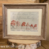 Personalised Christmas Gnome Family Print 12202