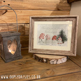 Personalised Christmas Gnome Family Print 12202