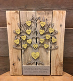 Personalised Family Tree on Large Pallet Board 7761