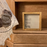 Handmade Rustic Sign Sm - Kiss 12417