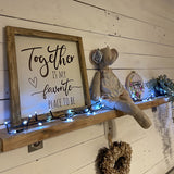 Handmade Rustic Sign Lg (30cm) - Together 12419