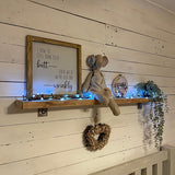 Handmade Rustic Sign Lg (30cm) - Old & Wrinkly 12420