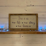 Handmade Rustic Sign Long Lg - This is Us 12422