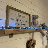 Handmade Rustic Sign Long Lg - This is Us 12422