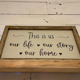 Handmade Rustic Sign Long Lg - This is Us 12422