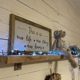 Handmade Rustic Sign Long Lg - This is Us 12422