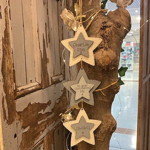 Set of 3 Double Star Plaques 12574