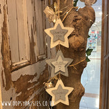 Set of 3 Double Star Plaques 12574