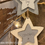 Set of 3 Double Star Plaques 12574