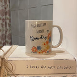 Retro Flowers Mug - Manic Mum-Day 12653