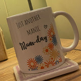Retro Flowers Mug - Manic Mum-Day 12653