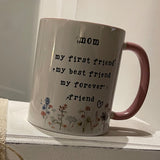 Vintage Flowers Mug - Mum Friend 12655