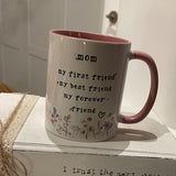 Vintage Flowers Mug - Mum Friend 12655