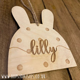 Personalised Name Tag - Bunny 12731