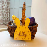 Easter / Flower Girl Basket with Personalised Name Tag 12732