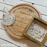 Handmade Rustic Sign Sm - As for me 13091