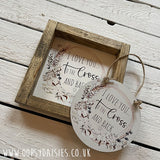 Handmade Rustic Sign Sm - Love to Cross & Back 12831