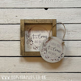 Handmade Rustic Sign Sm - Love to Cross & Back 12831