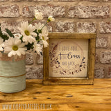 Handmade Rustic Sign Sm - Love to Cross & Back 12831