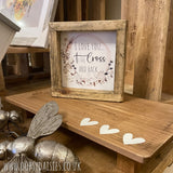 Handmade Rustic Sign Sm - Love to Cross & Back 12831