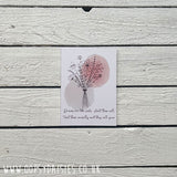 Print / Postcard Fine Line Flowers - Dreams are Like Seeds 13064
