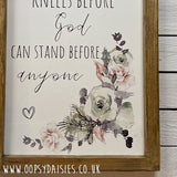 Handmade Rustic Sign Long Lg - Stand Before Anyone 13074