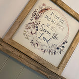 Handmade Rustic Sign Lg (30cm) - As For Me 13078