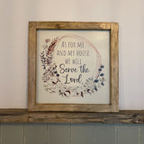 Handmade Rustic Sign Lg (30cm) - As For Me 13078